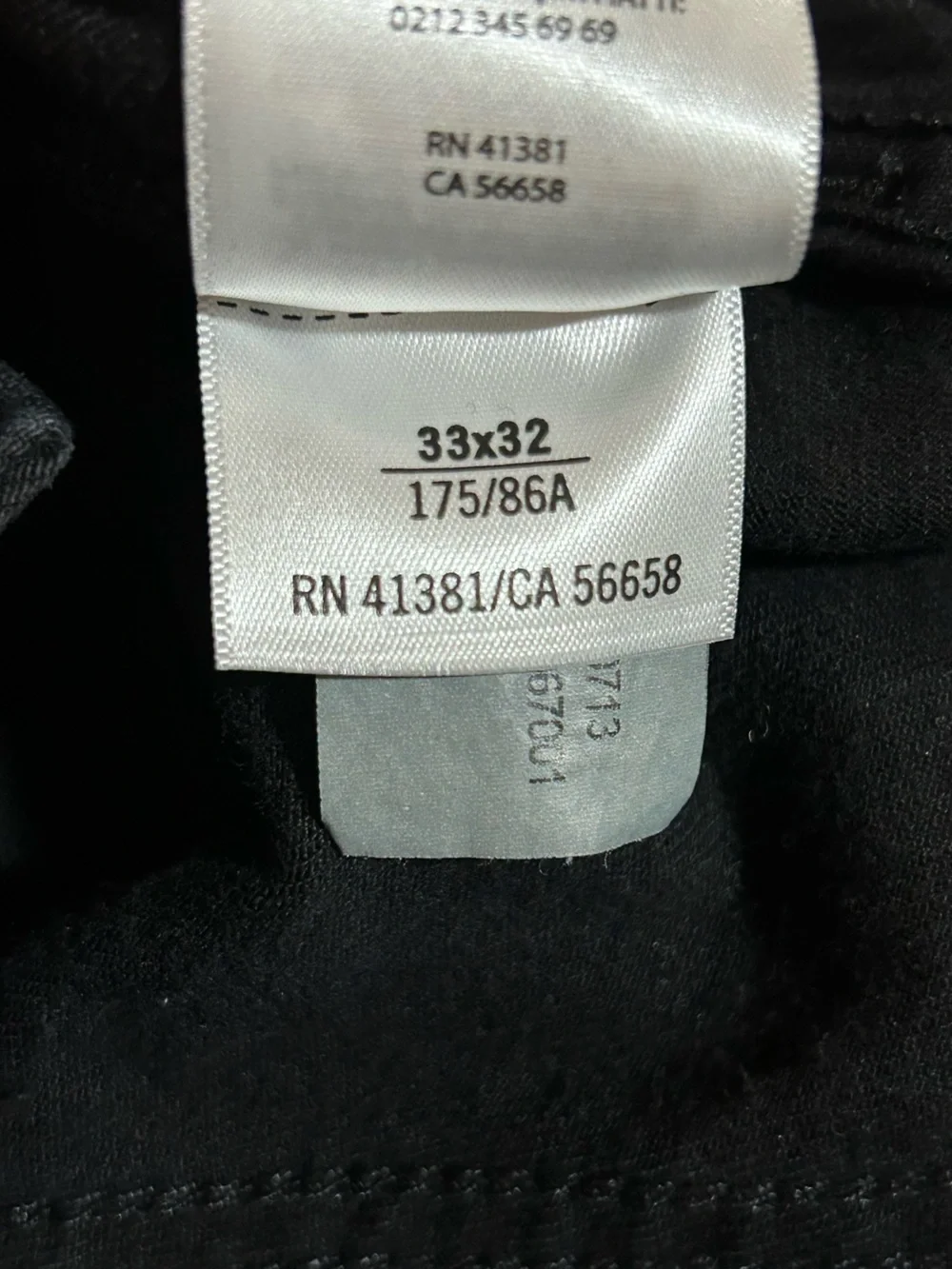 POLO RALPH LAUREN VARICK SLIM STRAIGHT JEANS BLACK 33x32